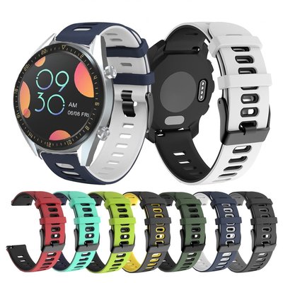 適用於華為 Watch GT 2 42 毫米/榮耀 Magic Watch 2 42 毫米矽膠錶帶更換錶帶手錶手鍊配件的