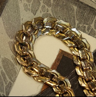百年德國AMCHARNIER 高純度黃金 鍍金古董 懷錶鍊