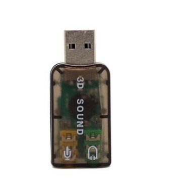 97【多多百貨】水晶透明迷妳USB3D音效卡(隨插即用).維修/升級最方便PC/NB都適用.熱賣中