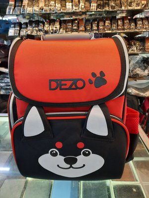 【玩皮豹】DEZO柴犬公司新款超輕學生書包[[超輕 護脊 多功能內層]DE4K15紅色