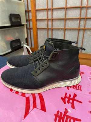 「 二手鞋 」 Timberland 男版高筒休閒鞋 US9.5W（黑）鐵4-4