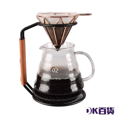鐵藝咖啡手沖架商用過濾杯架濾紙架咖啡廳V60架子辦公手沖咖啡架【DK百貨】