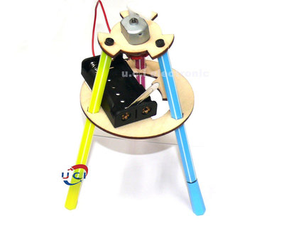 【UCI電子】(二C-1) DIY塗鴉機器人 科技小製作小發明 手工材料包 科學實驗玩具