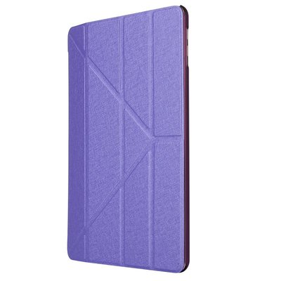 GMO 特價Apple蘋果iPad Pro 12.9吋2015 2017蠶絲紋Y型皮套保護套保護殼 紫色手機套手機殼