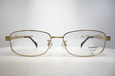 【中國眼鏡】TITANOS 帝王鈦 日本製 純鈦 不過敏 不腐蝕 傳統 紳士 鏡框 鏡架 56口16 C012 012
