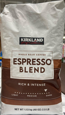 🆕新包裝！Kirkland Signature 科克蘭義式深焙咖啡豆 義式深度烘焙咖啡豆 1.13公斤-吉兒好市多COSTCO代購