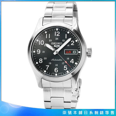 【柒號本舖】SEIKO精工次世代5號機械鋼帶腕錶-黑 / SRPJ81K1