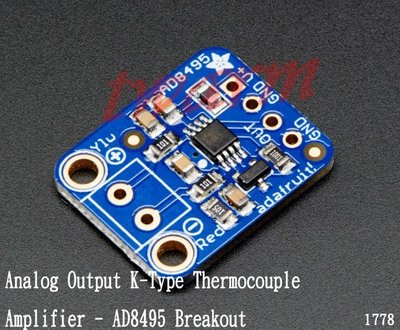 《德源科技》r) Analog Output K-Type 熱電偶放大器 - AD8495 Breakout