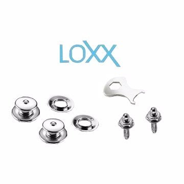『放輕鬆樂器』全館免運費 Loxx 德國製 安全背帶釦 銀(電鍍鎳) LOXX-E-Nickel