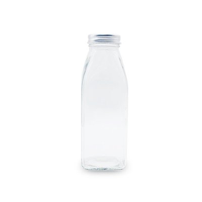 鋁蓋玻璃350ml 方瓶☆ VITO zakka ☆ 漂流瓶 許願瓶 儲物瓶 冷泡茶玻璃瓶
