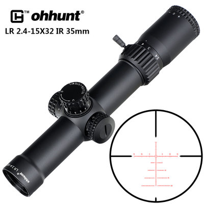 【磐石】ohhunt oh-LR2.4-15X32IR狩獵瞄準鏡戰術光學照明長槍狙擊鏡- OHH013