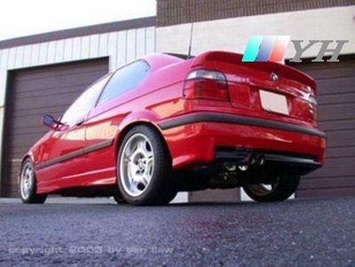 熱銷 汽車配件 適用于寶馬1992-1998年3系2門E36 318ti 316ti A款汽車改裝件尾翼
