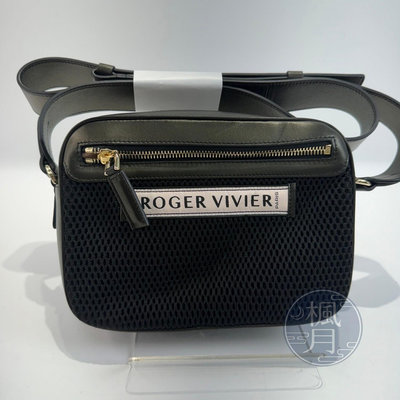 【一元起標 06/05】ROGER VIVIER 黑 水鑽 相機包 肩背包 斜背包 側背包 時尚精品包 配件