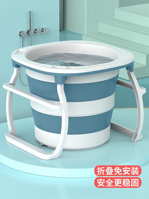 大人泡澡桶可折疊家用洗澡桶加高全身沐浴桶嬰兒游泳浴缸成人浴盆