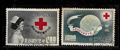 ＜台灣郵票//舊票＞紀87//紅十字會百週年紀念（2503B6-）