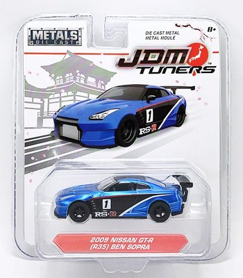 【秉田屋】現貨 Jada Toys JDM Nissan 日產 GT-R R35 Ben Sopra 藍 1/64