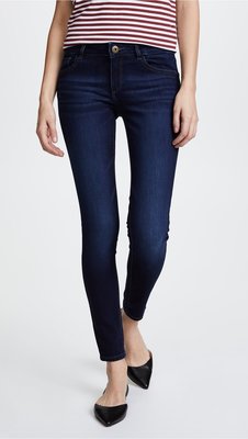 ◎美國代買◎DL1961 Emma legging經典中低腰深藍刷色合身牛仔褲