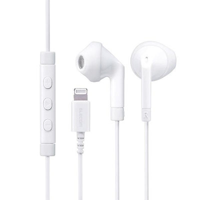 平廣 Elecom EHP-LF10IMA 白色 耳機 Lightning USB 接頭 蘋果 iPhone 14 手機 可用