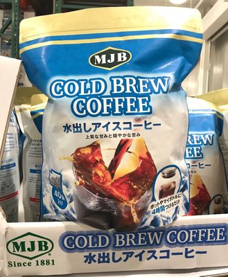 Costco好市多 MJB 冷泡咖啡濾泡包 18g x40包  cold brew coffee