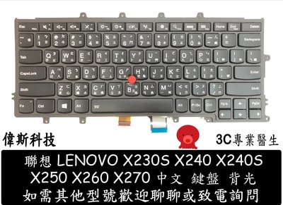 ☆偉斯電腦☆全新聯想 LenovoThinkpad X240S X240 X230S X250 X260 X270背光