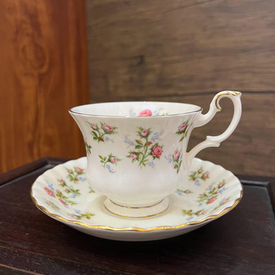 日本回流英國皇家阿爾伯特Winsome 迷你玫瑰骨瓷咖啡杯13973
