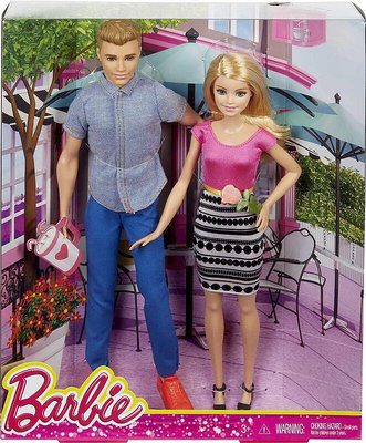 Ken &amp; Barbie #DLH76 _ 時尚系列芭比娃娃 _ 2019 芭比與肯尼約會組