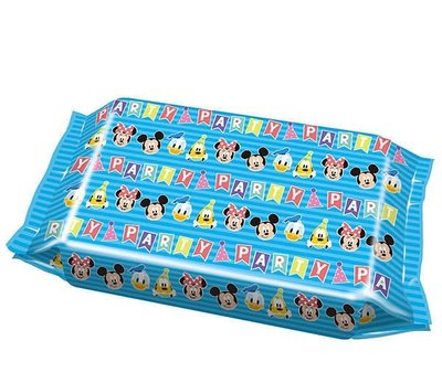 日本 迪士尼 米奇 米妮 唐老鴨 高飛狗 嬰幼兒童 60枚 無香料 溼紙巾 濕紙巾 濕紙巾袋裝 單包~安安購物