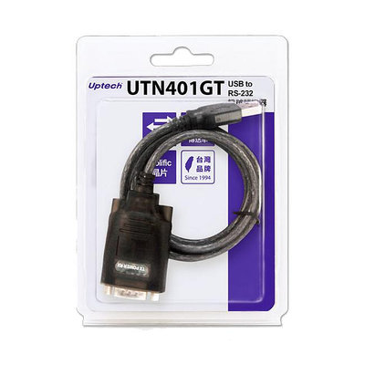 【含稅】Uptech登昌恆 UTN401GT USB to RS-232訊號轉換器 UPMOST RS232轉換線