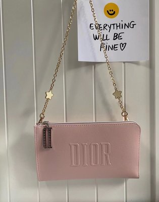 【熱賣下殺】Dior專柜贈品化妝包零錢包收納包粉色手包改造各種