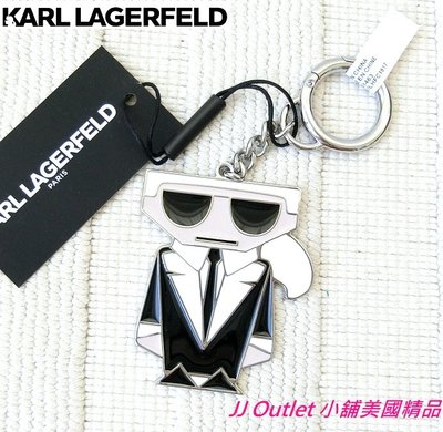 [美國購回 Karl Lagerfeld, 現貨在台]全新卡爾·拉格斐(老佛爺)可愛公仔造型鑰匙圈/吊飾(附購証)