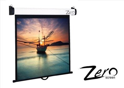 【行展國際】台灣製有展示可看→Zero 90吋 4:3豪華型手拉布幕 ZCM-V90 可刷卡分期 非 億立 jumbo