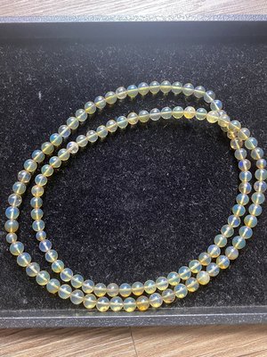 琥珀原礦-多明尼加藍珀108串珠