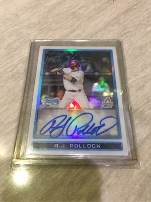 【MLB】 2009 BOWMAN CHROME A.J. Pollock 亮面 限量 新人 RC 親筆 簽名 球員卡