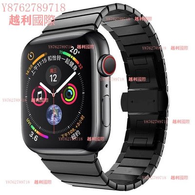 適用 Apple Watch Series 6 7  5 4 Se扣表帶蘋果不銹鋼鋼帶越利國際