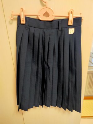 (二手制服)台北市立中正國中女夏季短裙（腰24,長21）