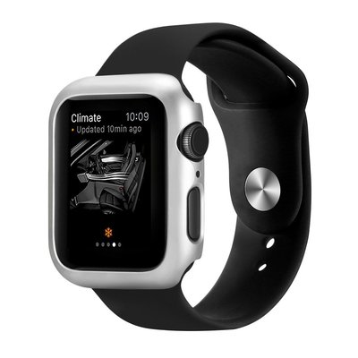 蘋果手錶保護殼 PC噴油邊框 適用於IWatch 4 素色保護殼 Apple Watch 44/40mm全包硬殼情侶款