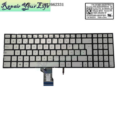 電腦零件ASUS  UX501 N501 Q501 G501 UX52 N541 鍵盤銀色背光FR NE UK WB筆電