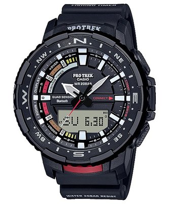CASIO手錶公司貨PRO TREK藍牙連結四大感應器月齡及潮汐狀態PRT-B70-1釣魚愛好者