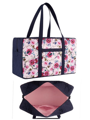 【泰國直送新色】全新5色@NaRaYa曼谷包菱格紋旅行袋 運動包(寬度50公分)～背提兩用包