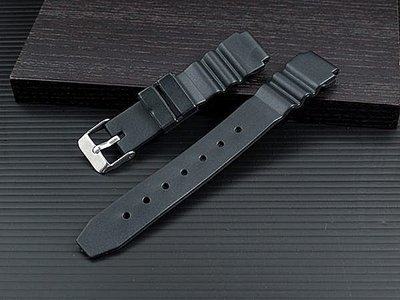 超值14mm潛水錶黑膠錶帶不鏽鋼製錶扣替代同寬度各品牌錶帶jaga timex casio seiko