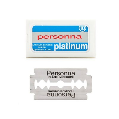 美國 Personna 超級白金 雙面刮鬍刀片（10片裝 / 通用傳統手動雙刃安全刮鬍刀）
