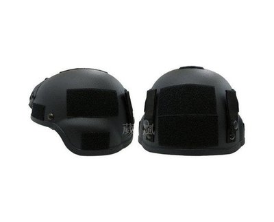 [01] MICH 2000 頭盔 黑(生存遊戲 cosplay 鎮暴 警察軍人 士兵 鋼盔 頭盔 防彈 安全帽 護具