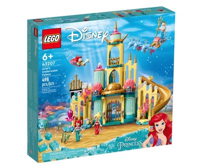 積木總動員 LEGO 樂高 43207 Disney系列 小美人魚的海底宮殿 498PCS