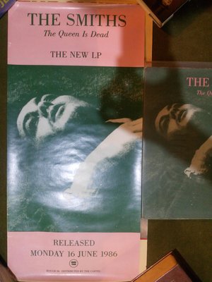 The Smiths 史密斯 歷史留名的專輯The Queen Is Dead狹長海報，58X28cm poster