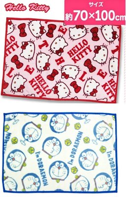 日本 三麗鷗 哆啦A夢 kitty 保暖 毛毯 膝上毯 嬰兒毯