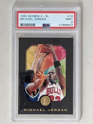 1995-96 E-XL #10 Michael Jordan PSA9