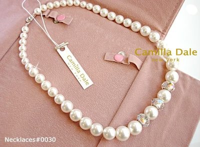 新娘首飾配飾 魔力時尚水晶珍珠項鍊 採用施華洛世奇元素#5810水晶珍珠 #5948水晶亮彩 經典熱銷款