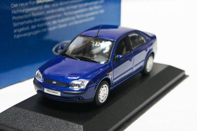 【現貨特價】福特原廠 1:43 Minichamps Ford Mondeo Saloon 2001 藍/銀色