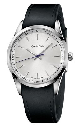 [永達利鐘錶] bold系列 經典藍指針設計 白面 完美貼合黑皮帶男錶 總公司24個月保固 K5A311C6