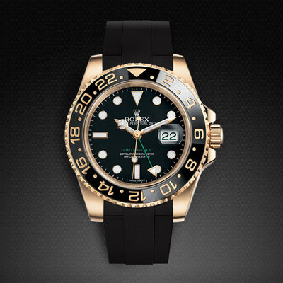 RUBBER B錶帶 | 勞力士ROLEX / GMT Master陶瓷圈 橡膠錶帶 針扣